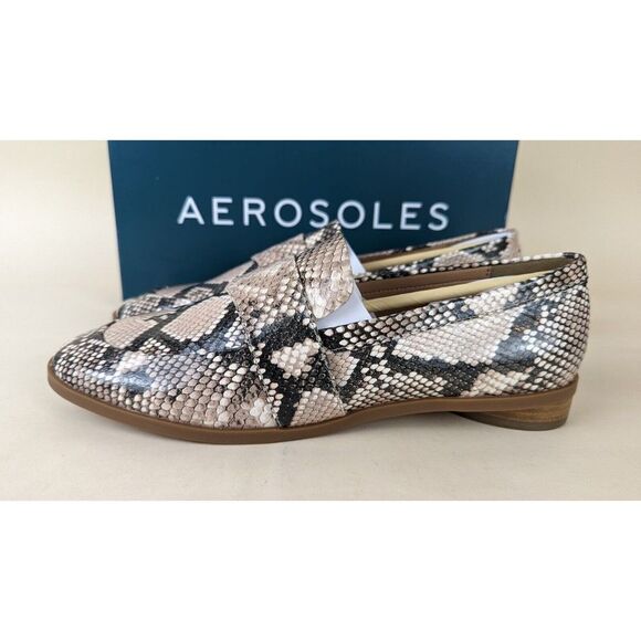 Aerosoles Georgia Loafers 
Flats Womens 9 M Snake Print Leather EUC (worn once) - Picture 7 of 14